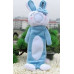 變臉娃娃--藍色美人兔筆袋(32cm)