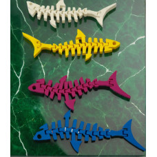 【i930】小魚_活動式結構3D列印_木白/海洋魚/可愛/鑰匙圈/吊飾/玩具/贈品/紀念品/療癒搞怪/禮物/婚禮小物