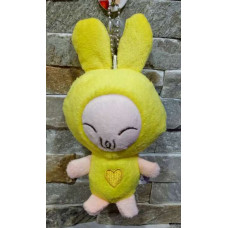 變臉娃娃--黃色表情兔(15cm)