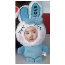 變臉娃娃--藍色美人兔(30cm)
