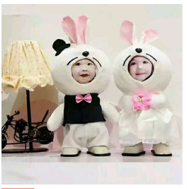【i930個性小舖】-變臉娃娃--會走路的情侶流氓兔(30cm)