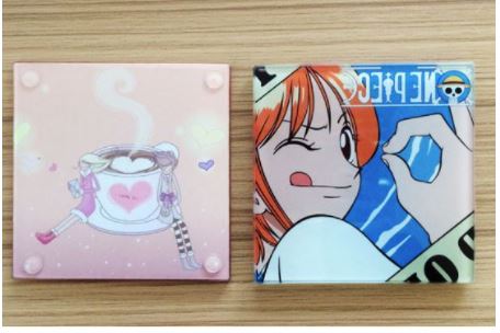 【i930個性小舖】-玻璃正方形杯墊