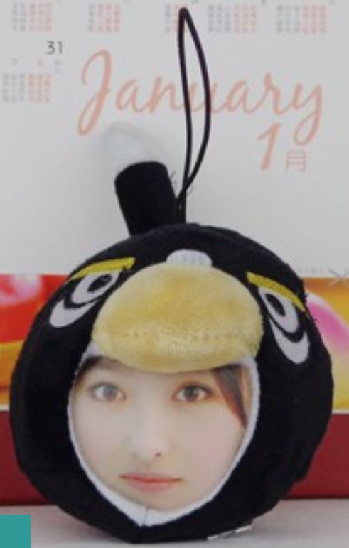 【i930個性小舖】-變臉娃娃--黑色憤怒鳥(16cm)