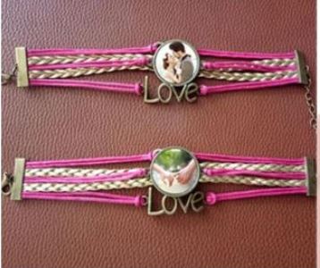 【i930個性小舖】-創意款LVOE手鍊