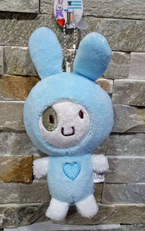 【i930個性小舖】-變臉娃娃--藍色表情兔(15cm)