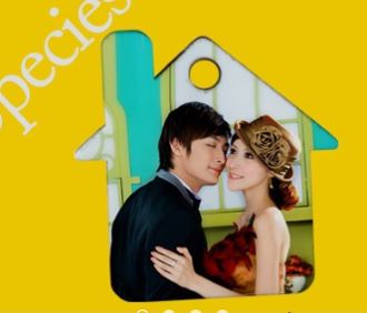 【i930個性小舖】木質鑰匙圈(房屋)