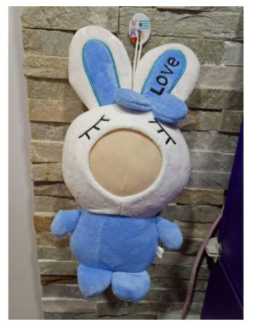 【i930個性小舖】-變臉娃娃--藍色美人兔(15cm)